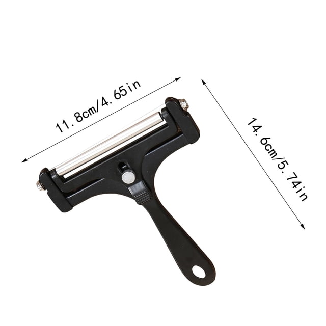 JJKBVCLO Trancheuses de Fromage pour Fromage en Bloc Acier Inoxydable Épaisseur Réglable Coupe-Beurre Râpe Manuelle Gadget de Cuisine pour Fromage en Bloc Semi-Dur