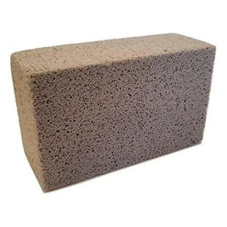 Grill Cleaning Block - Non-Slip Grip Natural Pumice Stone BBQ / Flat Top Griddle Cleaner Brick -