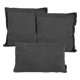 thumbnail image 1 of Set de 3 Cojines (2 Cuadrados + 1 Rectangular) Gris Carbon, 1 of 7