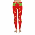thumbnail image 4 of SUNENAT Funny Cute Strawberry Funny Fruit Women's Capri Leggings Stretchy Skinny Yoga Pants S, 4 of 4