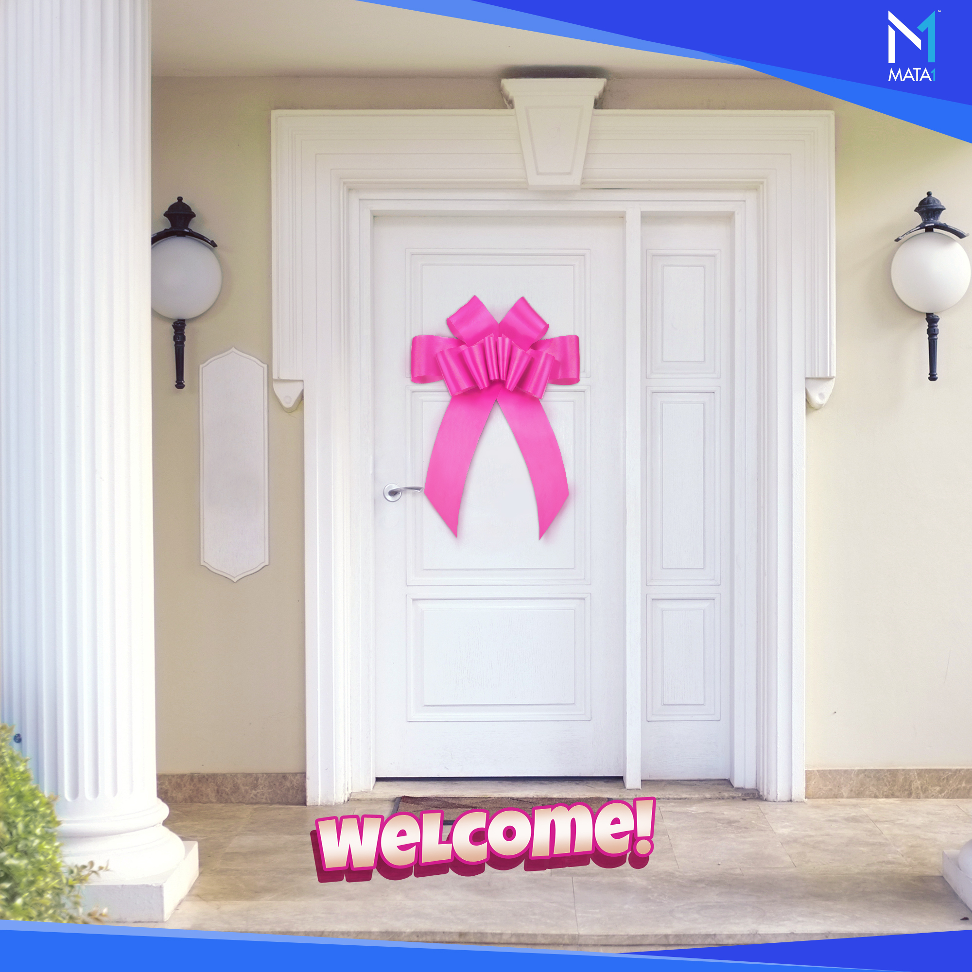 Mata1 30-Inch Giant Pink Car Gift Bow photo 5