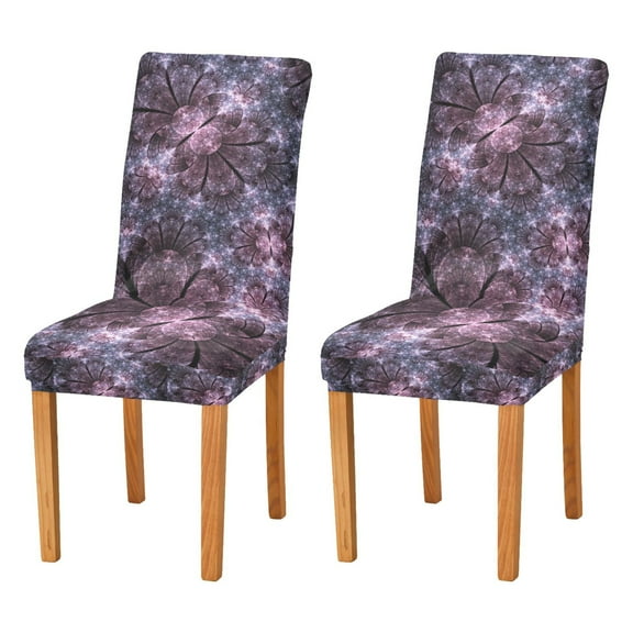 BZSMCE Chairs Slipcovers Dining Chair Covers Galactic Floral Dreams Creative Pattern