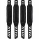 thumbnail image 1 of Exercise Bike Pedal Straps Rubber Pedal Straps Easy Adjustment Universal Pedal Straps For Exercise Bike 2 Pairs Black, 1 of 3
