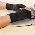 thumbnail image 3 of Copper Arthritis Compression Gloves Women Men Rheumatoid Arthritis Pain Relief Swelling Fingerless Compression Gloves, 3 of 5