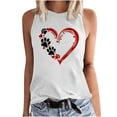 thumbnail image 1 of Birdeem Débardeur Ajusté à Imprimé Floral pour Femmes, Col Rond, Sans Manches, à Blocs, Tunique, T-Shirt, Hauts, 1 of 1