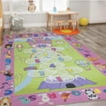 thumbnail image 6 of Ottomanson Washable Flatweave Kids Hopscotch Princess 5x7 Play Mat Area Rug, 5' x 7', Pink, 6 of 11