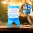 thumbnail image 1 of Colaxi Collapsible Water Container Camping Outdoor Water Bucket for Beverage Water Storage Container for BBQ Climbing Outdoor Picnic 3.5L, 1 of 1