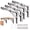 Stainless Steel-10 Inch- 4 Packs, variant on Folding Shbrackets - 16 Inch 4 Heavy Duty Metal Collapsible Bracket Diy Wall Mounted Space Saving For Table Work Bench (with Screws)