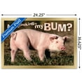 thumbnail image 3 of Animals - Pig - Are you looking at my bum? Wall Poster, 14.725" x 22.375", Framed, 3 of 3