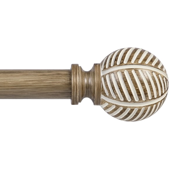 Barra para Cortina Zeerobee 32-86 pulg Resistente con Diseño de Madera