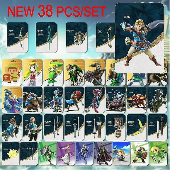 38pcs/set Nfc Amiibo Cards - Linkage Cards Set For The Legend Of Zelda: Breath Of The Wild - Tears Of The Kingdom Gifts
