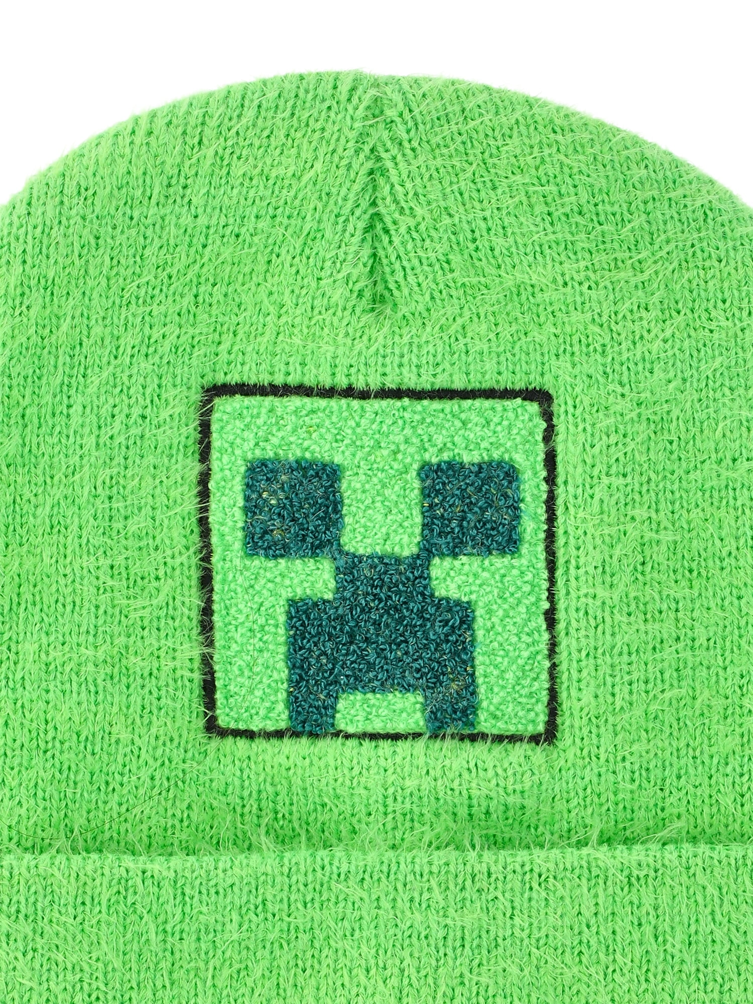 Minecraft Chenille Creeper Beanie Hat