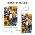 thumbnail image 3 of Disketp Sunflower Turtle Decorative Light Switch or Outlet Wall Plate with Safety Cover-Style T, 3 of 6