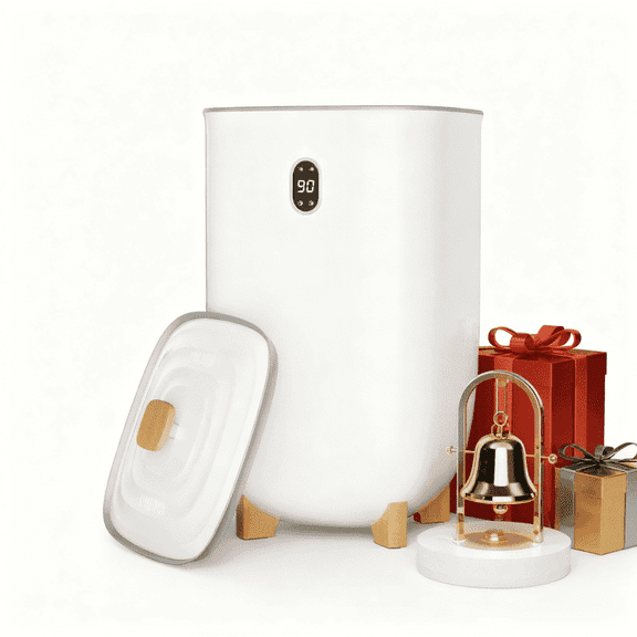 Patiosunny 40 Large Capacity Smart Towel Warmer & Dryer Cabinet, 20/30/60/90Min Modes, Heating and Drying Functions, Anti-scald Safety Lock, Suitable for Bathrooms and Bedrooms(White)