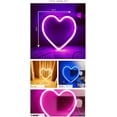 thumbnail image 4 of Love Heart Neon Light, Night Lights Heart Shaped Neon Signs with USB Powered/LEDDecor Light, Wall Decor for Christmas,Birthday Party, Room Decorate, 4 of 6