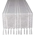 thumbnail image 2 of Table Runner, Rustic Farmhouse Table Runners with Tassels, Boho Cotton Linen Table Runner for Table Decorations, Holiday Party and Wedding, 72 Inches, 2 of 7