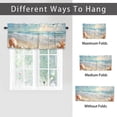 thumbnail image 6 of Coastal Ocean Curtain Valances for Kitchen Windows Summer Starfish Sea Shells on Beach Rod Pocket Valances for Bedroom Living Room Dining Room 54 by 18 in, 1 Panel, 6 of 6
