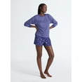 thumbnail image 3 of Joyspun Women's Cozy Lounge Collection Hacci Knit Sleep Top with Long Sleeves, Sizes XS-3X, 3 of 6