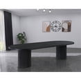 thumbnail image 7 of Pemberly Row Modern / Contemporary Black Oak Wood Dining Table, 7 of 7