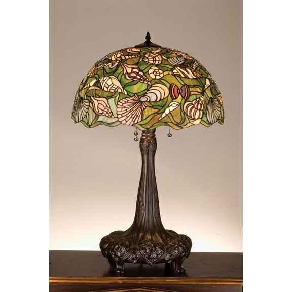 Meyda Tiffany - 44891 - Three Light Table Lamp - Seashell - Pbna Beige Cai-280pack