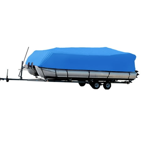 HEAVY DUTY BLUE CENTER CONSOLE BOAT COVER FOR 17' - 20' BOAT ,IDEAL FOR (Best 20 Center Console Boat)