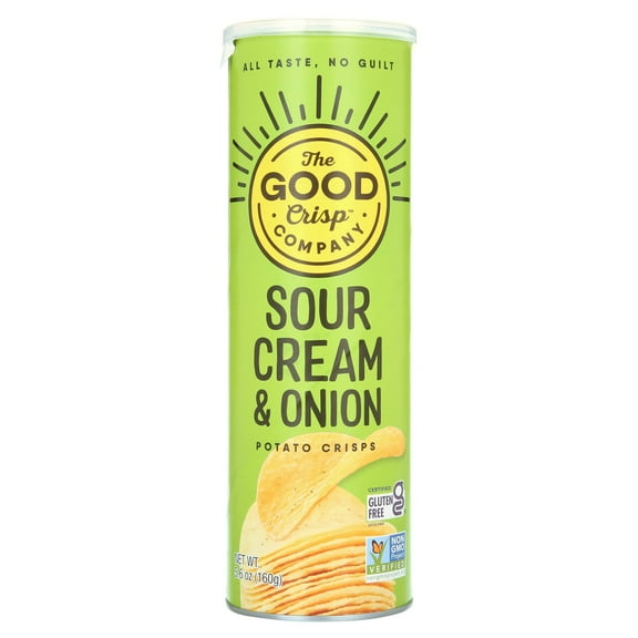 (1PACK),The Good Crisp Company Gluten Free Sour Cream and Onion Snack Chips