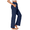 Dark Blue, variant on Pinspark Wide Leg Yoga Pants Women High Waisted Workout Pants UPF 50 Drawstring Sweatpants with 4 Pockets