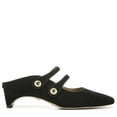 thumbnail image 3 of Sam Edelman Mckenna Black Suede Elegant Square Toe Womens Slip On Mules Shoes (Black, 8.5), 3 of 6