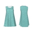 thumbnail image 3 of Bixox Robe Sans Manches à Paillettes Vert Sarcelle pour Femmes avec Poches, Robe Décontractée Longueur Genou pour l'Été-moyen, 3 of 7