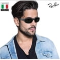 thumbnail image 6 of Ray-Ban RB2016 DADDY-O Rectangle Shaped Non-Polarized Sunglasses for Men & Women - Includes Official RAYBAN Eyewear Kit - Ideal Formal & Casual Wear Sunglasses - Green Lens, 6 of 7