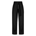 thumbnail image 6 of WREESH Womens Business Casual Pants Fashion High Waist Waist Zipper Straight Leg Solid Color Versatile Casual Pants Black, 6 of 6
