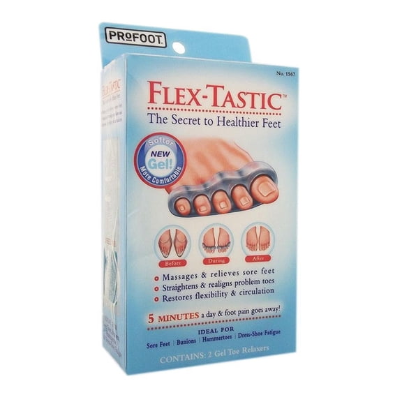 Relajador de dedos Profoot Flex Tastic en gel 2 pzas