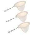 thumbnail image 2 of 3pcs Stainless Steel Handle Coffee Filters Practical Coffee Strainer Useful Coffee Filter Cloth for Home Kitchen Coffee Shop, 2 of 4