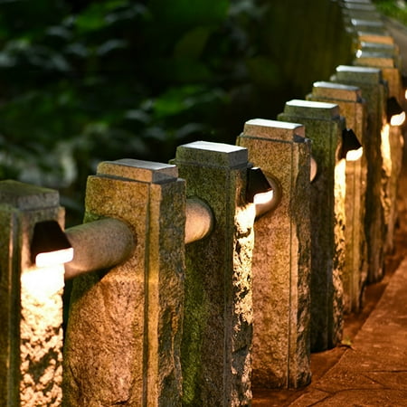 

LED Solar Garden Wall Light Outdoor Security Light Fence Wall Lights Decking