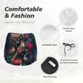thumbnail image 4 of Salouo Colorful Rose Bird Print Women's 2 in 1 Running Shorts Double-Layer Shorts Athletic Workout Gym Yoga Shorts Running Shorts for Women-XX-Large, 4 of 7