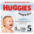 thumbnail image 1 of Huggies Snug & Dry Baby Diapers, Size 5 (27+ lbs), 136 Count, 1 of 8