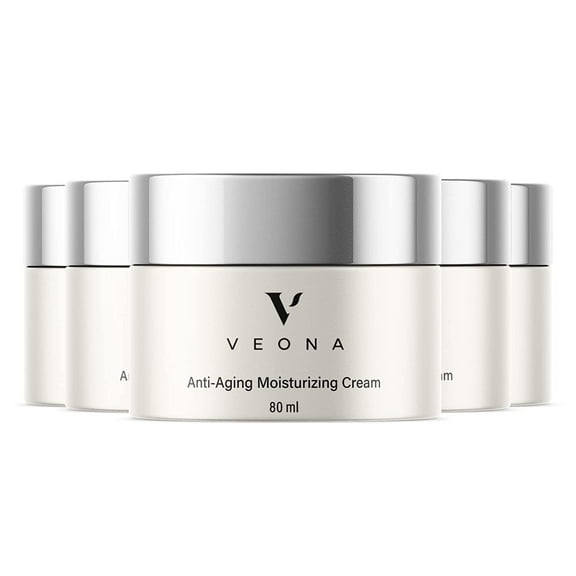 (5 Pack) Veona - Anti-Aging Face Cream and Ageless Moisturizer - Ingredients for All Skin Types
