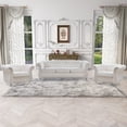 thumbnail image 1 of Holaki 85" Chesterfield Fabric 3 Seater Couch+39" Single Chair Set Furniture,Upholstered Sofa with Tufted Back,Roll Arm Classic Chesterfield Settee Couches for Living Room,Office, 1 of 8