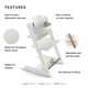 thumbnail image 2 of Silla Tripp Trapp de Stokke con Baby Set - Silla ajustable y evolutiva para niños y adultos - Ergonó, 2 of 2