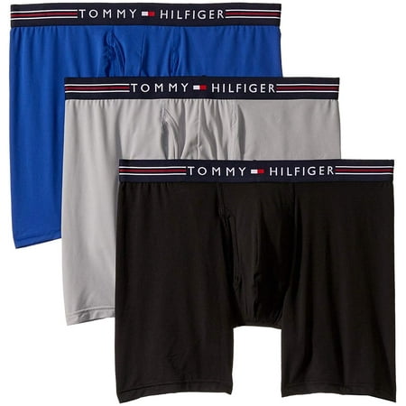 Tommy Hilfiger Mens Stretch Pro Boxer Brief-3 Pack (Cobalt (431), Small)