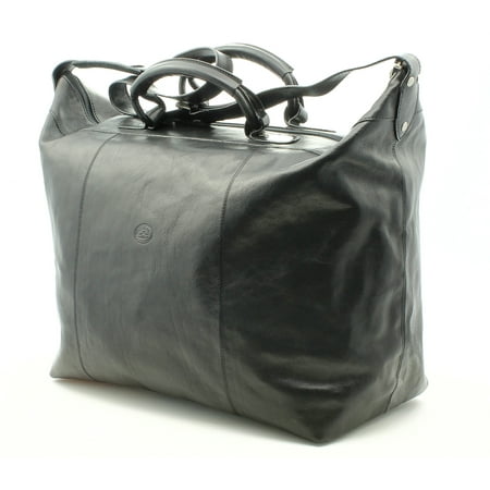 Tony Perotti Italian Leather Weekend Getaway Travel Duffle Tote Bag in
