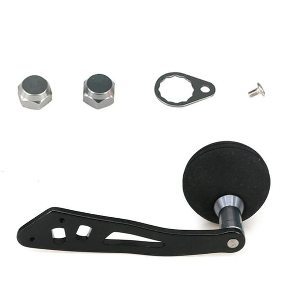 Necvior Fishing Reel Handle Baitcasting Reel Fishing Reel Handle Durable Alloy Power Handle Knob Grip Replacement Assembly Parts