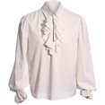 thumbnail image 1 of Disfraz de camisa estilo steampunk victoriano medieval para hombre, 1 of 4