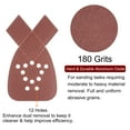 thumbnail image 4 of Unique Bargains 24 Packs 180 Grits 12 Holes Hook & Loop Sandpapers Triangular Sanding Pads Sheets with Extra Tips, 4 of 6
