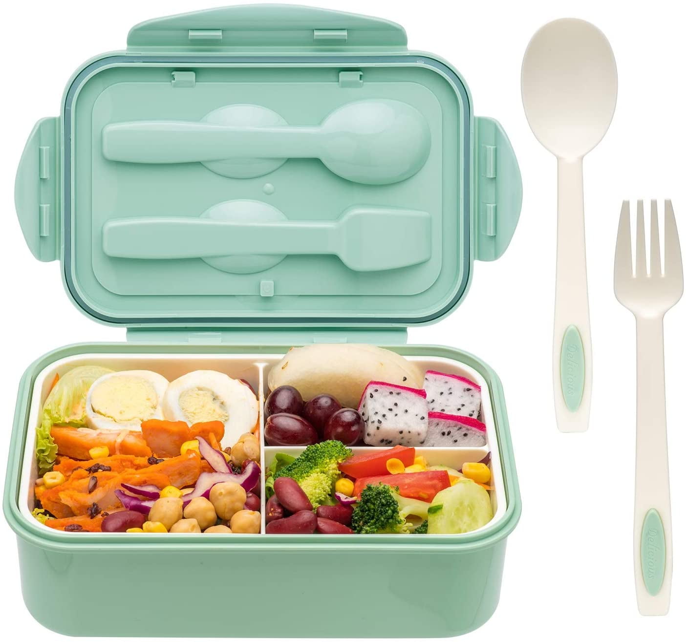 MISS BIG Bento Box, Lunch Box Kids,Ideal Leak Proof Lunch Box Containers,  Mom's Choice Kids Lunch Box, No BPAs and No Chemical Dyes Bento Box for  Kids,Microwave and Dishwasher Safe Lunch Box (
