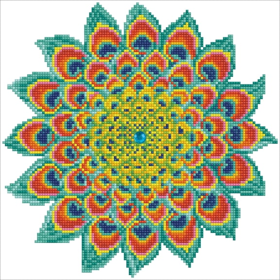 DIAMOND DOTZ® Peacock Mandala Diamond Painting Kit