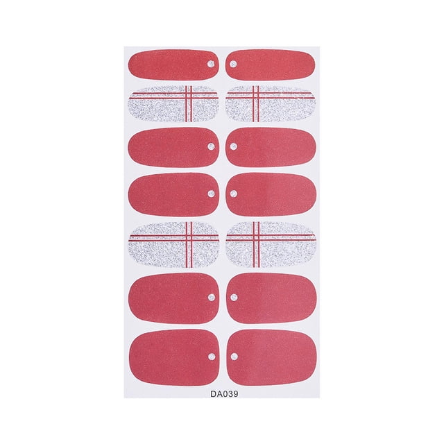 Adhesivo para uñas HUOGUO, película de esmalte de uñas impermeable, 12 x 7 cm