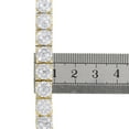 thumbnail image 6 of 10K Yellow Gold Diamond 8mm Circle 4 Prong Cluster Statement Bracelet 10.17 CT., 6 of 7