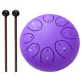 thumbnail image 1 of Tambor Lluvia Instrumento Handpan Lengua Acero 6 Pulgadas 8 Notas Regalo, 1 of 9