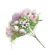 thumbnail image 5 of Flor artificial Tela de seda Ramo de flores falsas Fiesta de boda Fotografía Prop Decoración floral, Morado claro Sweethay HA6620-03B, 5 of 6